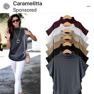 Funnel neck shirt. Comfy